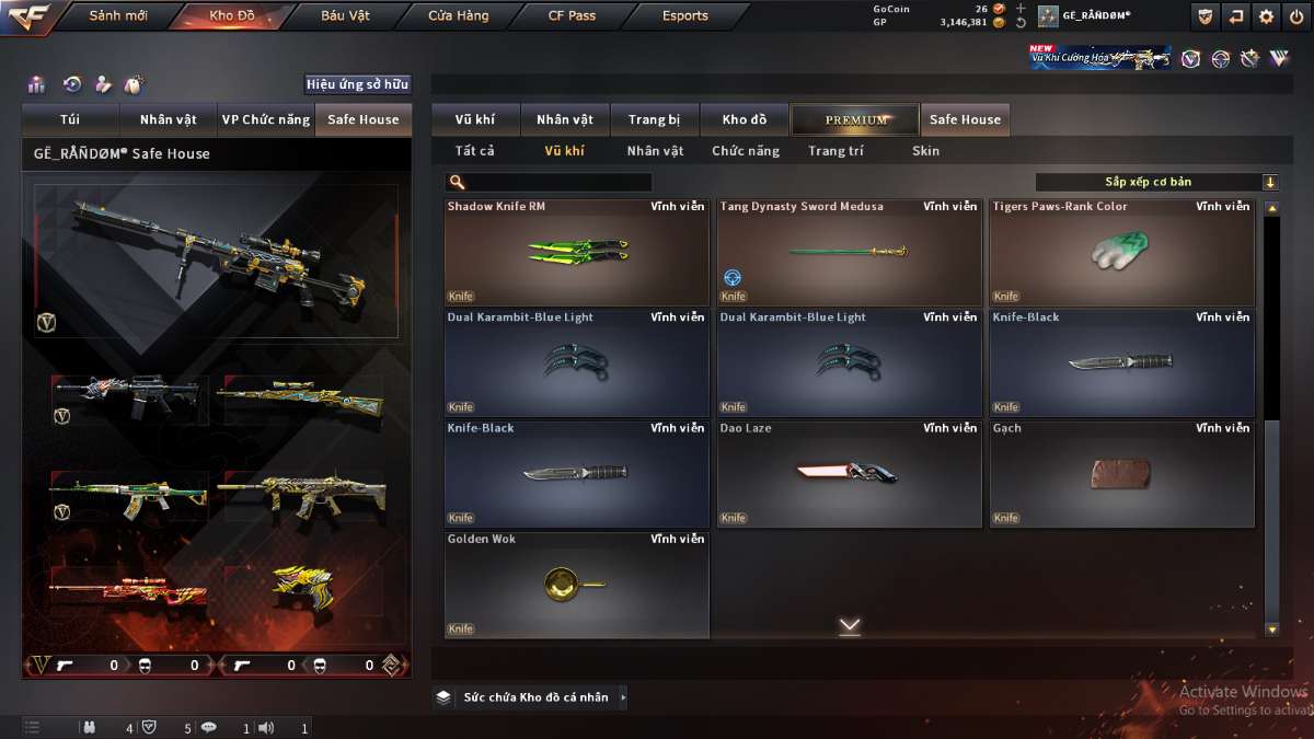 shop acc cf uy tin gia re